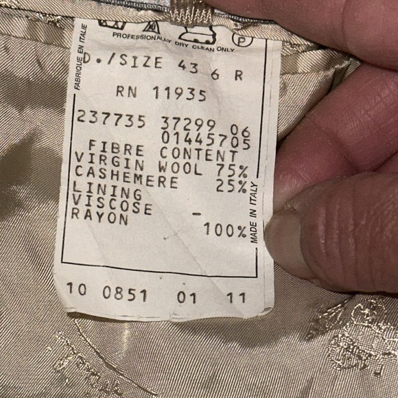 Vivara By Emilio Pucci Wool Cashmere Blazer - Picture 13 of 15